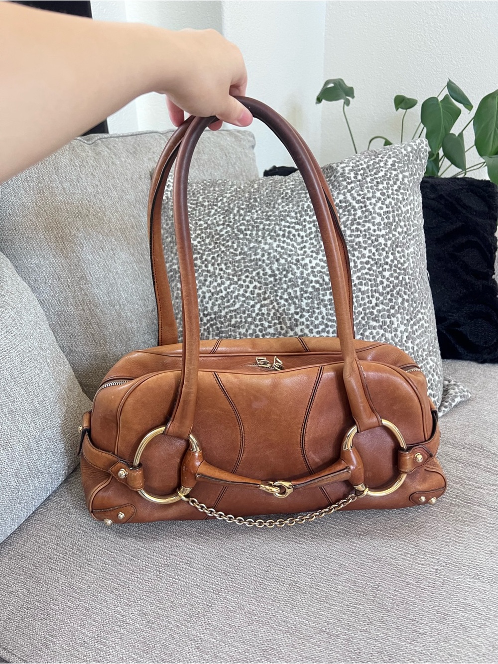 Gucci Vintage Tom Ford Horsebit Chain Shoulder Bag